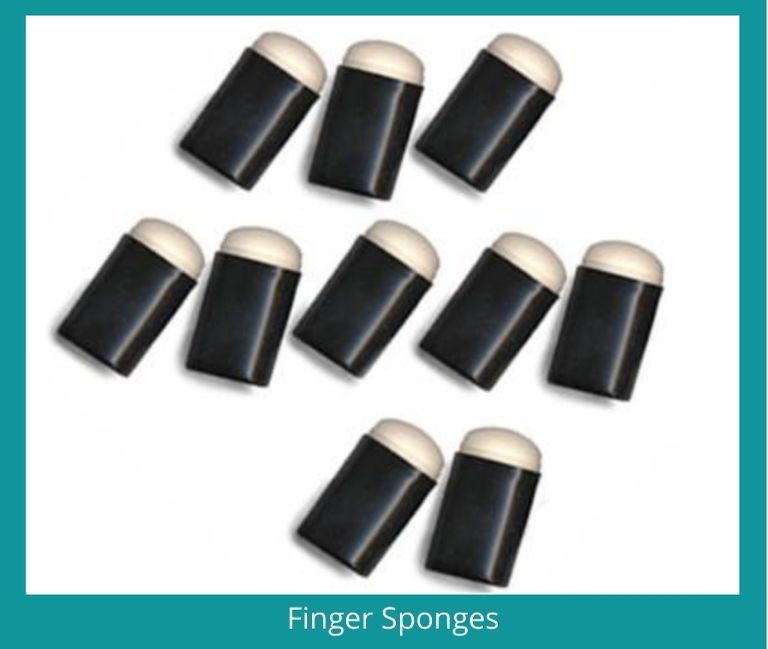 Finger Dauber Sponges - 10 Lime Green Finger Sponges - Shop Now