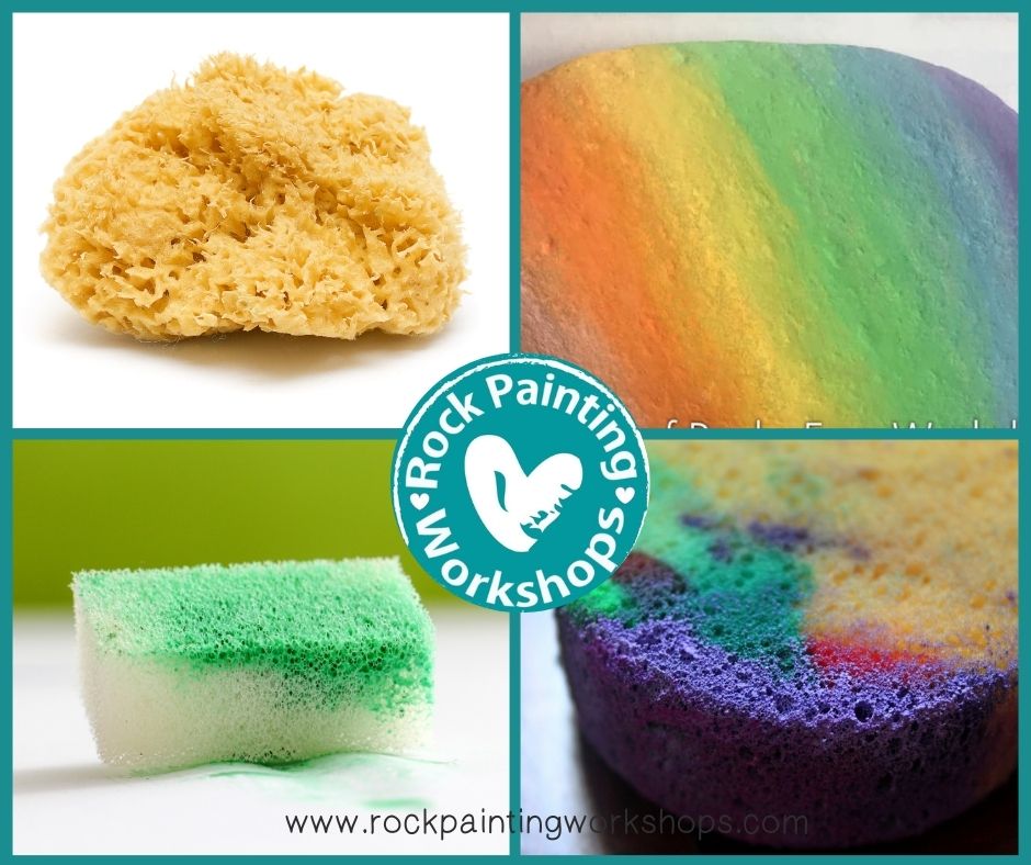 Sponge Techniques  Rock Painting Workshops