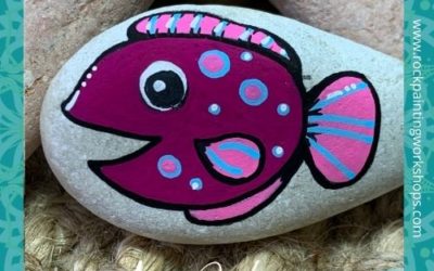 Fun Fish -easy rock painting tutorial 2.