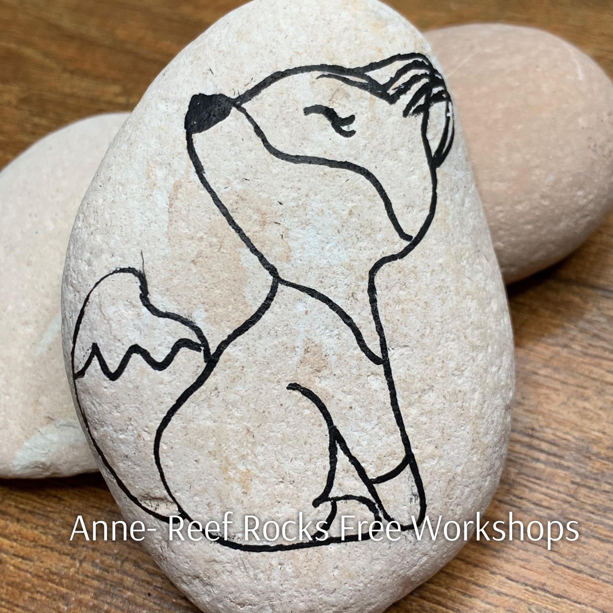 Easy Fox Rock Painting Ideas for Beginners - Ruffles and Rain Boots