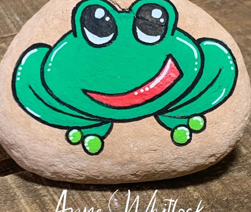 Ribbit Frog Rock Painting Tutorial