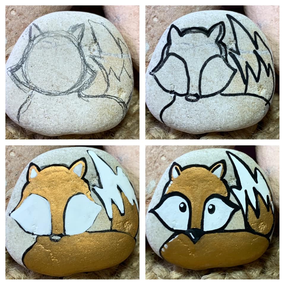 Paint-Your-Own Rock Pal - Fox at Lakeshore Learning