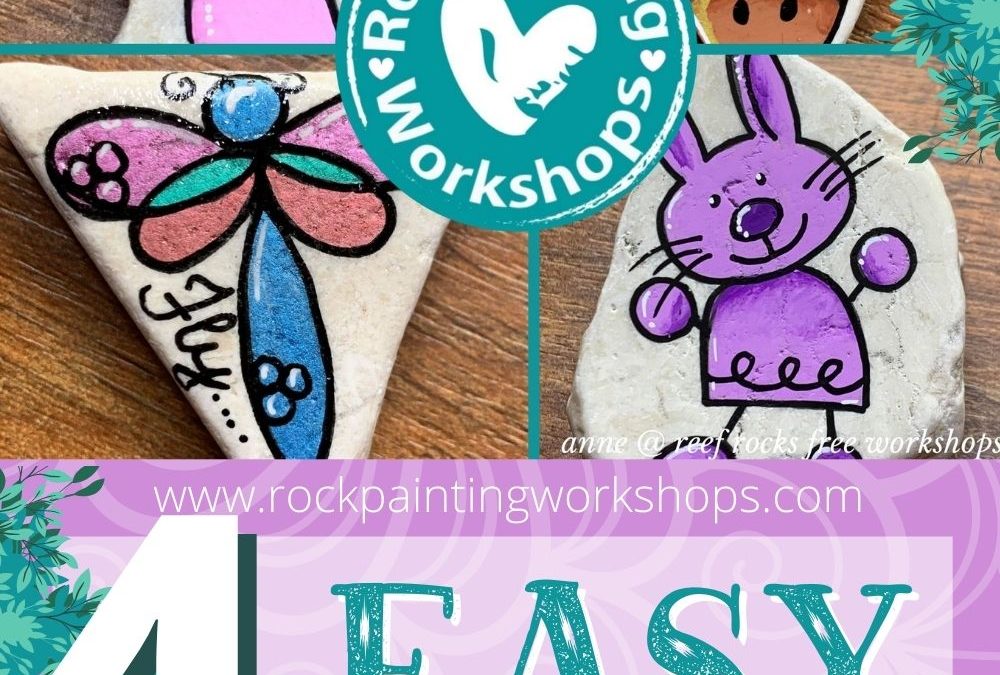 4 Easy Kindness Rock Tutorials pt 1 – Love from Anne