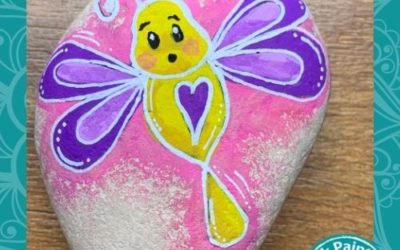 Chubby Dragonfly – Rock Painting Tutorial