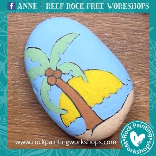 Island Style – Love from Anne | Rock Painting Workshops