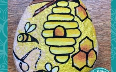 Glittery Honey Bees – Love from Anne