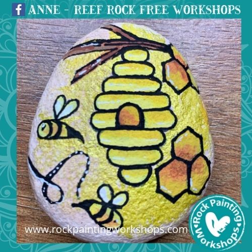 Glittery Honey Bees – Love from Anne