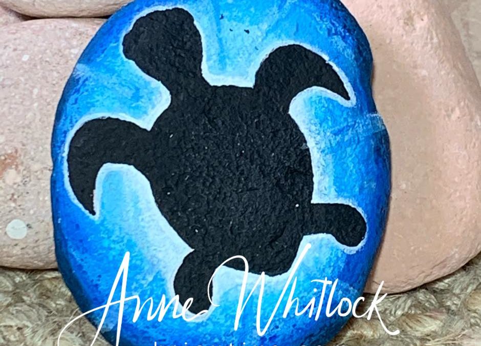 Sea Turtle Silhouette by Anne