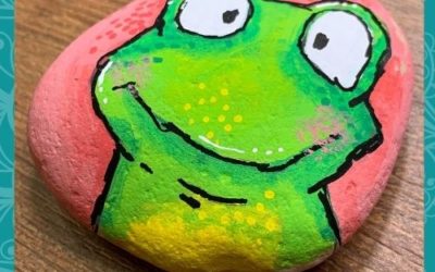 Yay for Frogs Rock Painting Tutorial