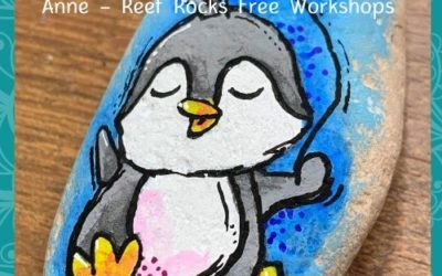 Cutesy Penguin Rock Painting Tutorial