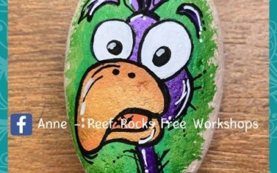 Crazy bird said what ! Rock Painting Tutorial