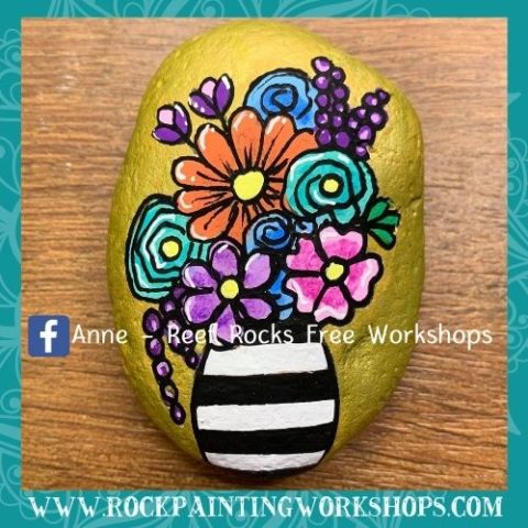 The Vase Rock Painting Tutorial | Rock Painting Workshops