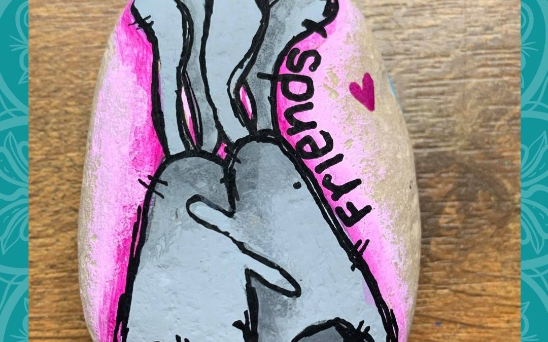 Friend Hares – Rock Painting Tutorials