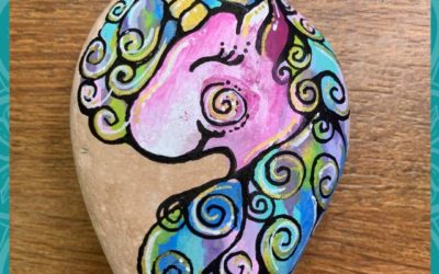 Waterwash Wash Unicorn Rock Painting Tutorial