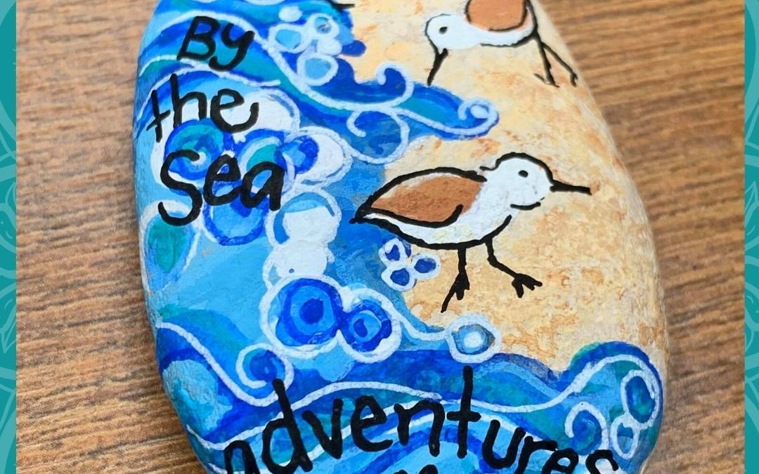 Seagulls on the Beach – Rock Painting Tutorial