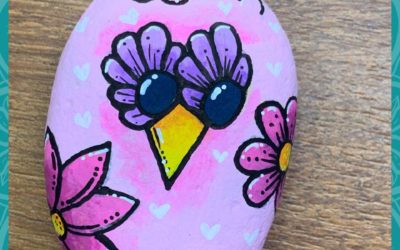 Floral Owl Rock Painting Tutorial