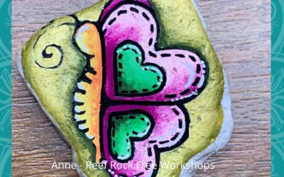 Easy Butterfly Rock Painting Tutorial