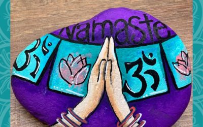 Namaste to my daughter Rock Painting Tutorial