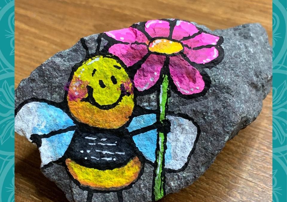 Walt’s Bumbly Bumble Bee Rock Painting Tutorial