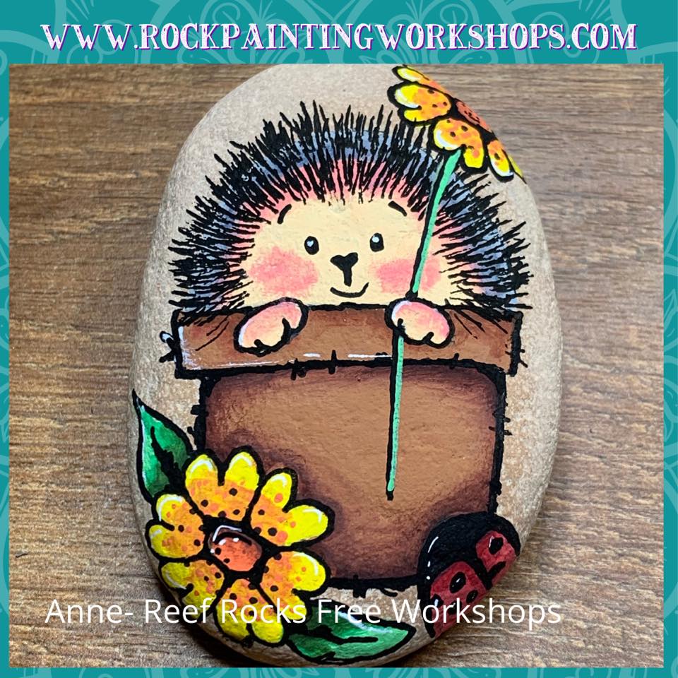 Hedgehog Rock Painting Ideas : r/PaintedRocks