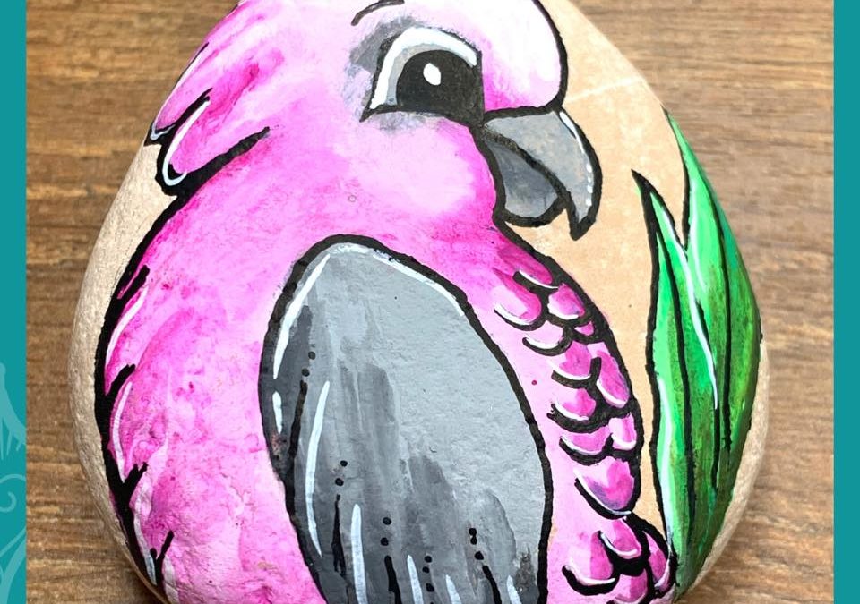 Australian Galah Rock Painting Tutorial