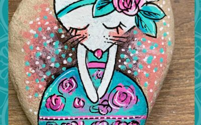 Lani the cute mouse rock painting tutorials