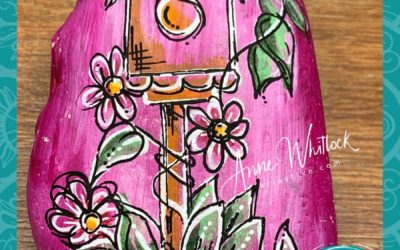 Birdhouse Rock Painting Tutorial