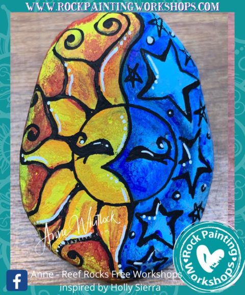 Sun & Moon Rock Painting Tutorial | Rock Painting Workshops