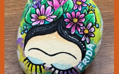 Frida, Colourwash – Rock Painting Tutorial