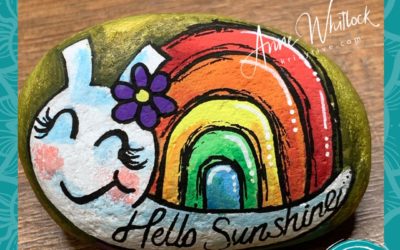 Rainbow Snail Rock Painting Tutorial