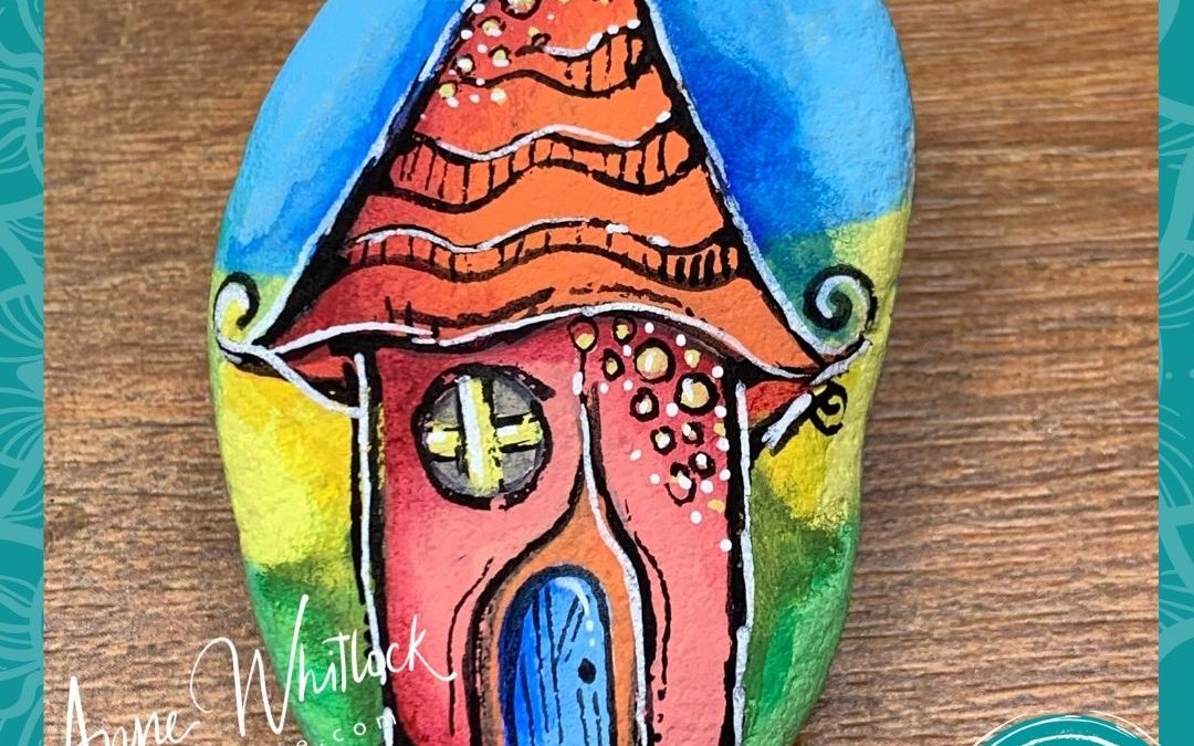 ‘This little house of Mine’ Rock painting Tutorial