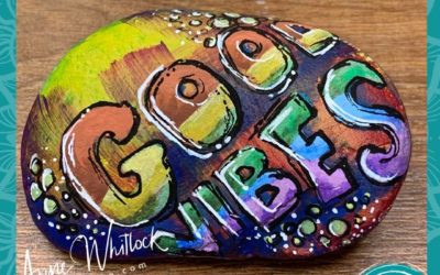 Good Vibes Rock Painting Tutorial