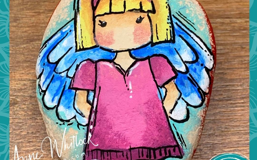 Sweet Angel Rock Painting Tutorial