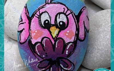 Cute Spring Bird Rock Painting Tutorial