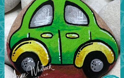 Beep Beep Car – Rock Painting Tutorial