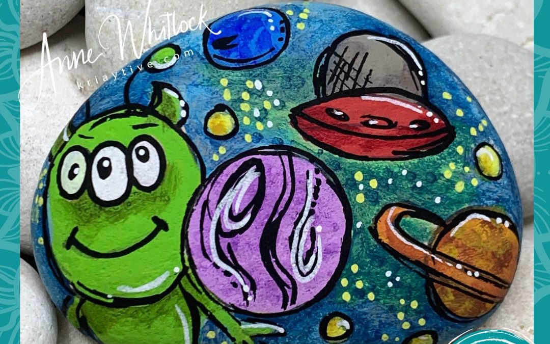 Outta Space Rock Painting Tutorial