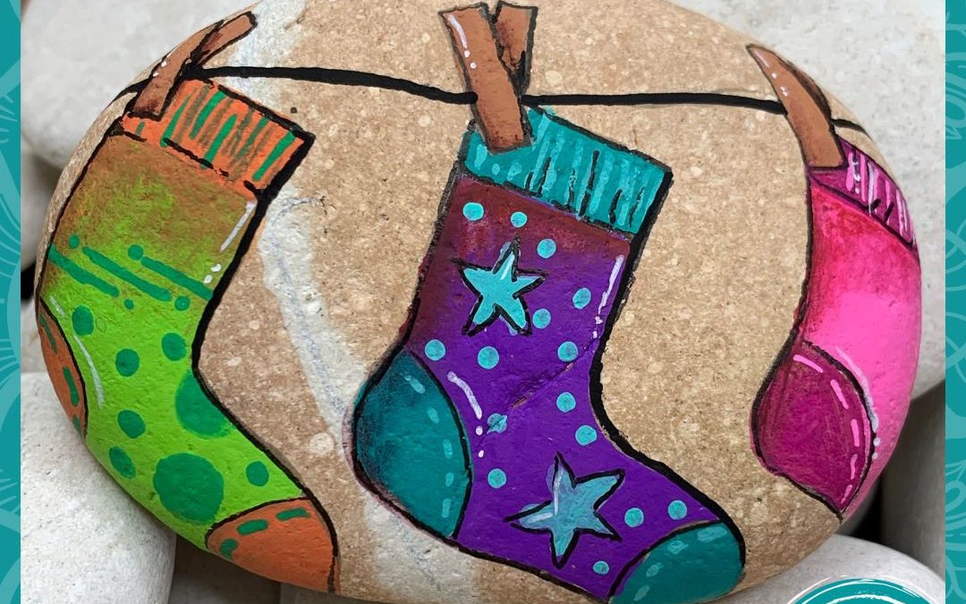 Washing Day rock painting tutorial