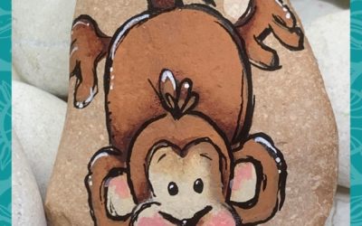 Monkey rock painting tutorial