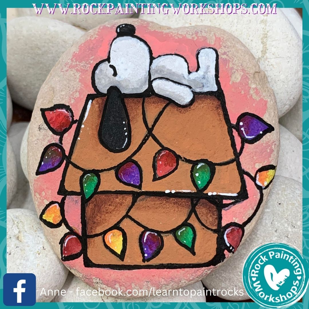 Snoopy Christmas | Rock Painting Workshops