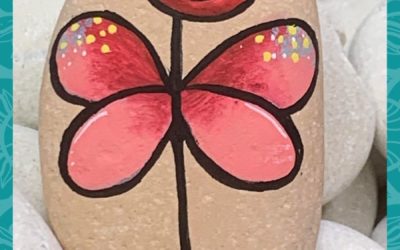 Easy Stick Butterfly rock painting tutorial