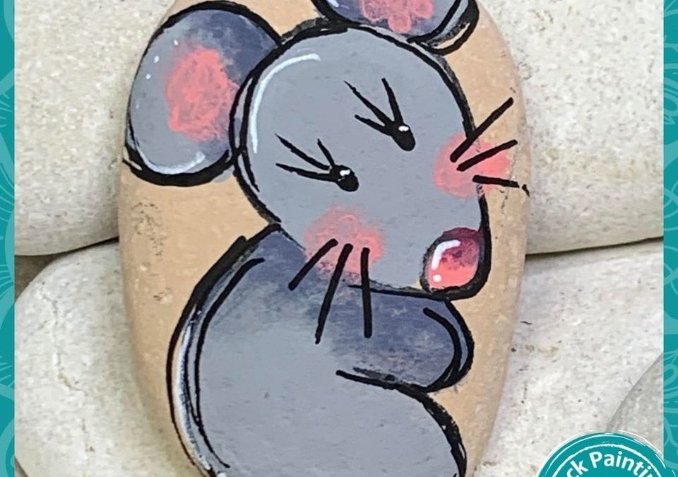 Easy Mouse rock painting tutorial