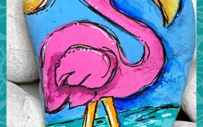 Flamingo Rock painting Tutorial