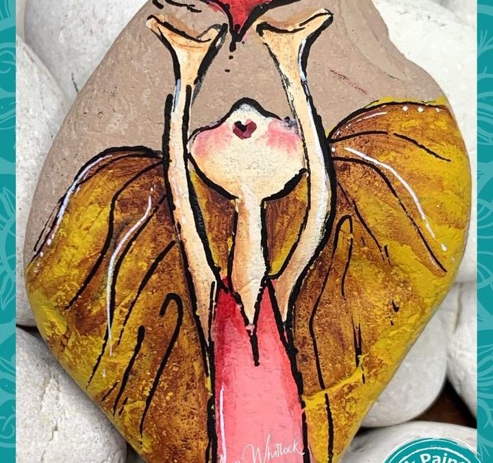 Hearts held high rock painting tutorial